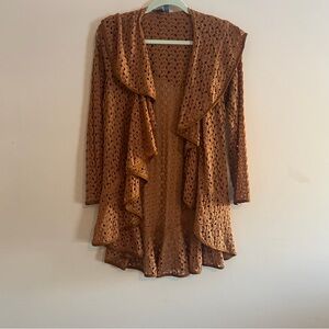 Muse Lace Knit Cardigan in Brown fairy core cottage core  bohemian